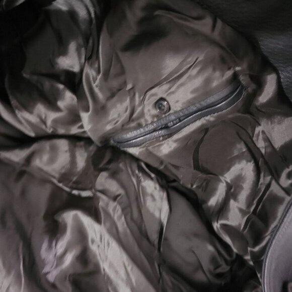Genuine Seraphin Mens Leather Jacket France Adjust Cuffs Front Pockets Size 56 - Picture 12 of 13